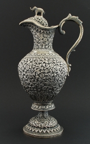 Indian Kutch Silver Claret Jug