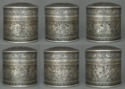 Persian Silver Tea Caddy