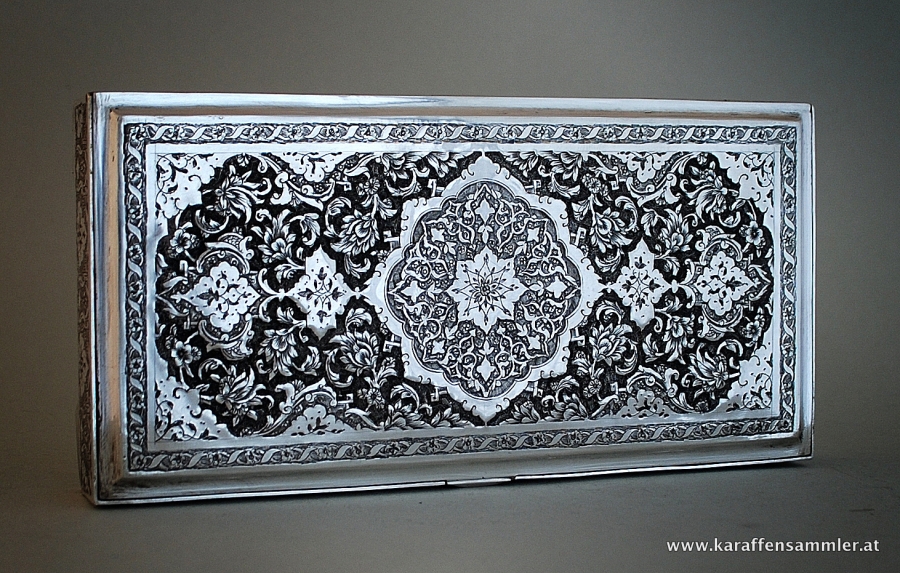 persian silver box