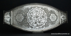 Tray engraved by Bagheer Parvaresh, Esfahan