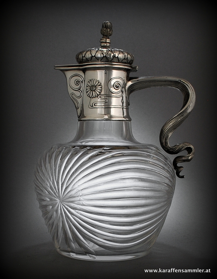 Art Nouveau jug by Wuerbel & Czokally, Vienna 1899/1900