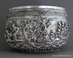 BURMESE FROM RANGOON SILVER BOWL